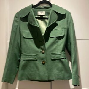 Luigi Botto | Italian Wool Green Jacket | Size Small | Italian Craftsmanship
